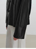 Women’s Genuine Sheepskin Black Leather Coat