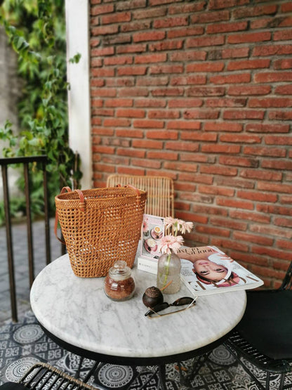 Rattan Shopper Bag Made In Bali Handwoven