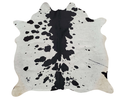 This beautiful spotted black white is the classic colour collection, surround yourself with our extra small cowhide rug is unique, real and natural. 