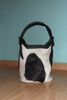 large cowhide weekender bag 