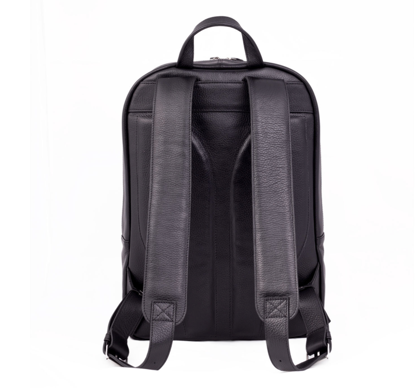 Black Genuine Leather Backpack