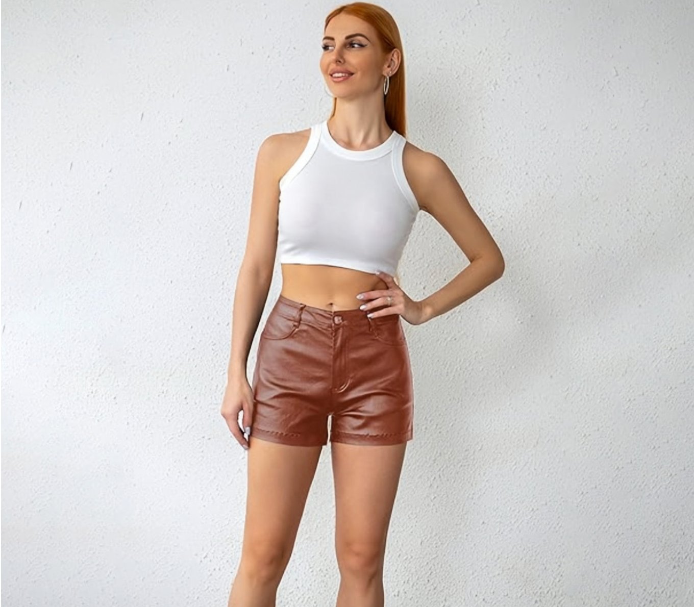 Genuine Handmade Leather Shorts