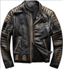 mens real leather waxed jacket