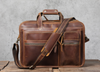 Brown Top Grain Leather Airport Messenger Bag