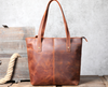 Real Cowhide Leather Tote Bag Crazy Horse