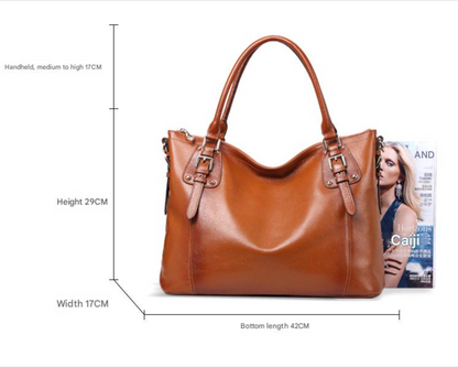 Women Leather Large Tote Bag Office