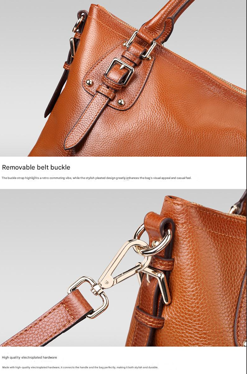 Women Leather Large Tote Bag Office