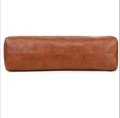 Women Large Leather Tote Bag With Front Pockets