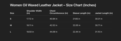 Women Oil-Waxed Loose Fit Genuine Leather Jacket