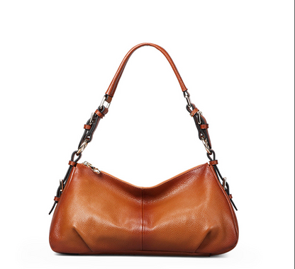 Women Genuine Leather Dumpling Shoulder Bag