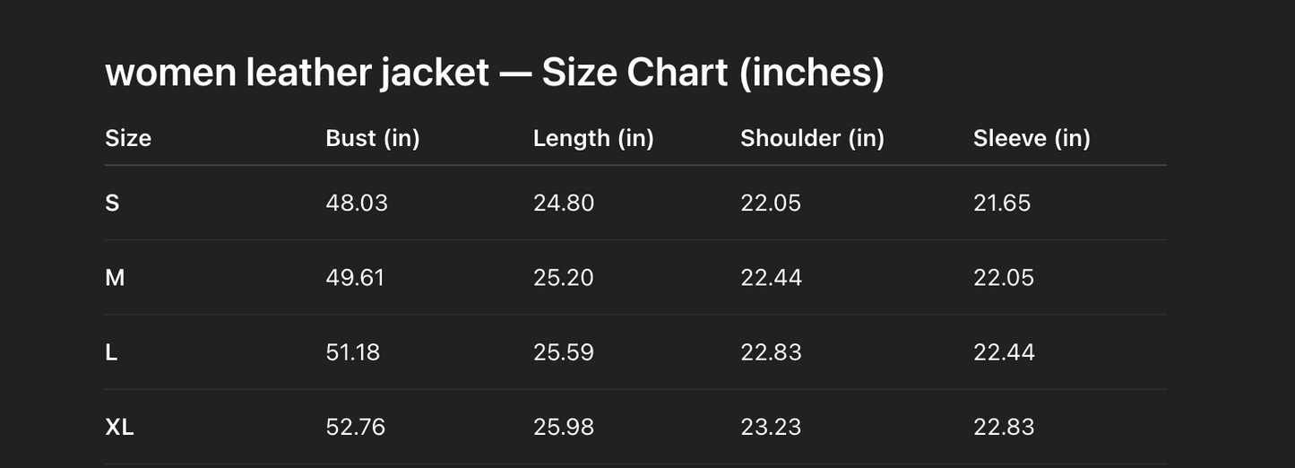 Women’s Genuine Leather Oversized Flight Jacket