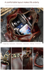 Crazy horse leather men's travel duffle bag