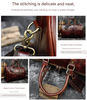 Crazy horse leather men's travel duffle bag