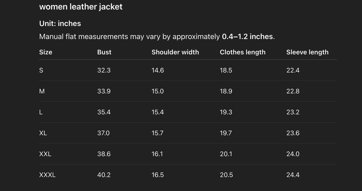 Genuine leather women slim fit biker jacket