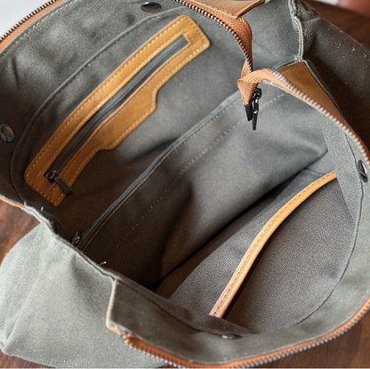 Large cowhide leather women tote bag