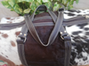 Tricolor Cowhide leather western duffle bag