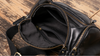 black top grain cowhide leather crossbody sling bag