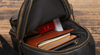Men’s cowhide leather crossbody sling bag with usb port