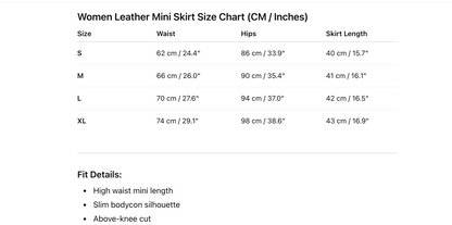 Black High Waist Mini Leather Skirt With Belt Pockets