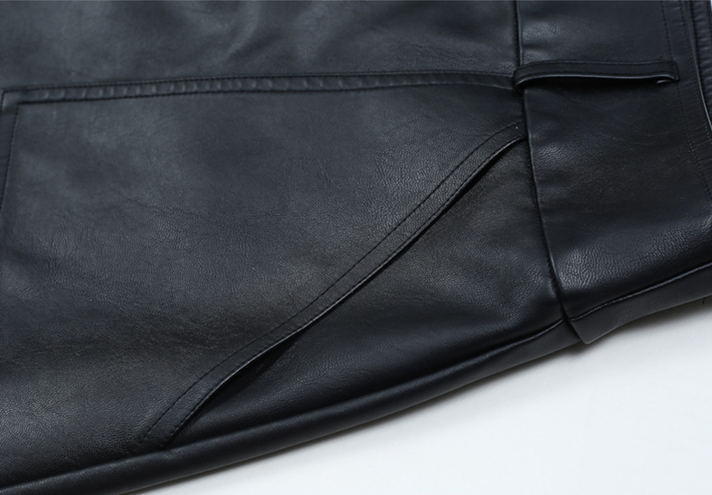 High Waist Faux Leather Midi Skirt A Line Women's