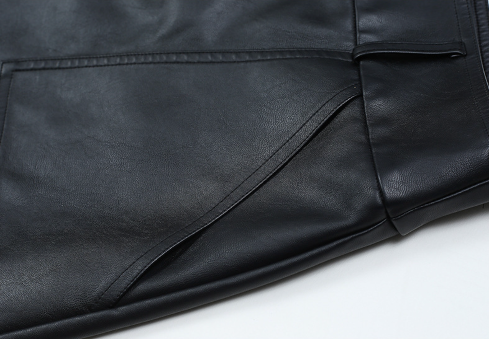High Waist Faux Leather Midi Skirt A Line Women's