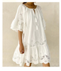 Summer Dresses For Women White Lace Cotton Dress