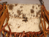 Genuine cowhide messenger crossbody bag