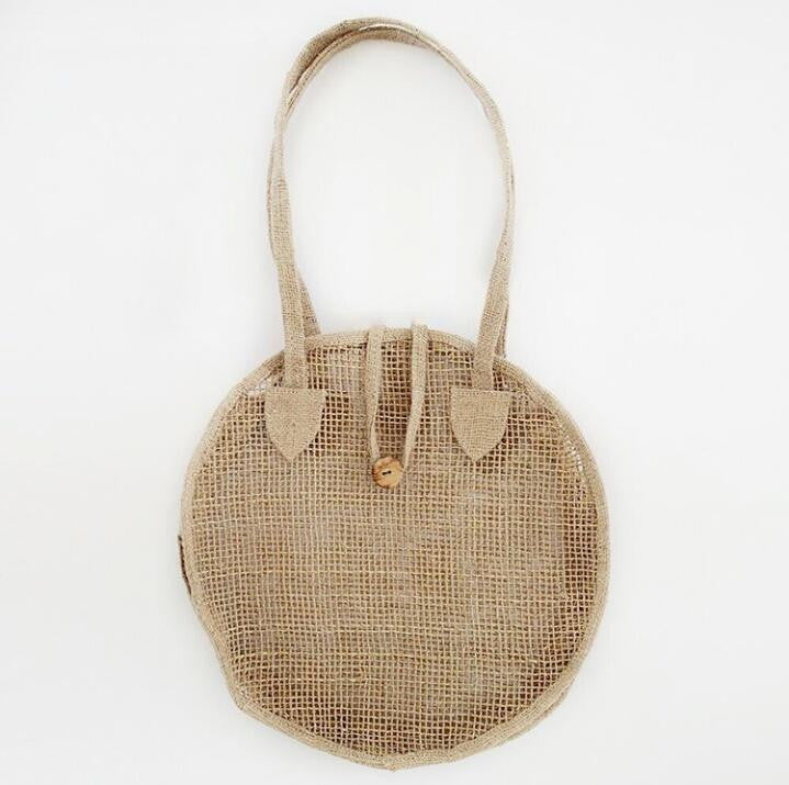 Round Natural Tote