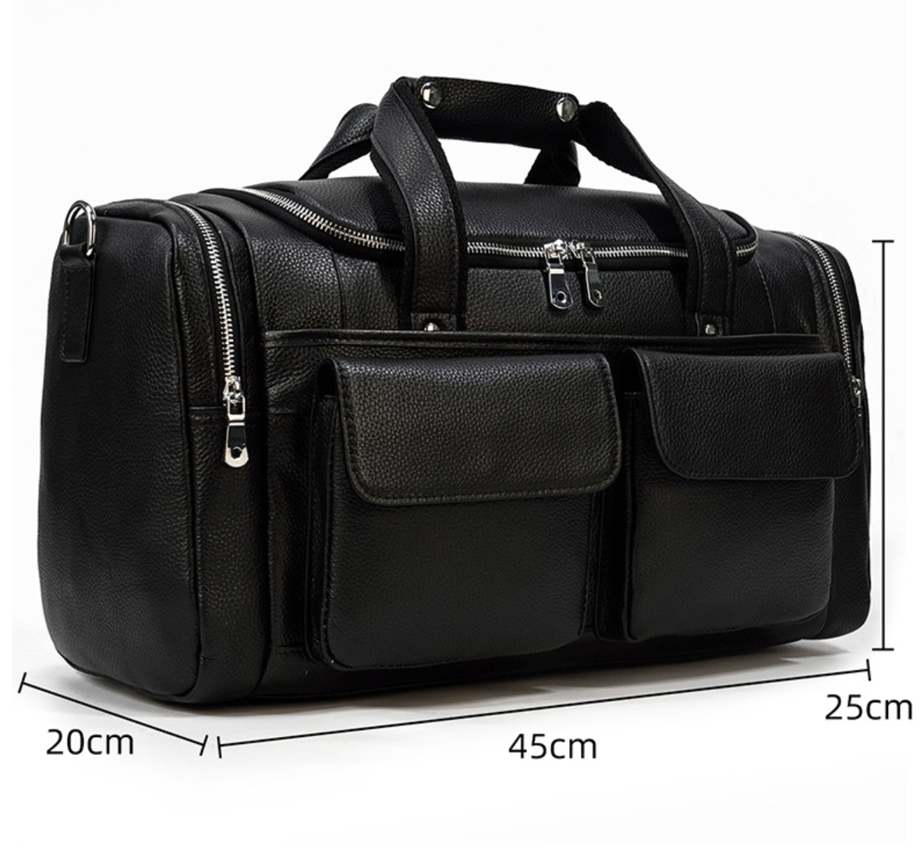 Genuine Real Leather Duffel Bag for Travel