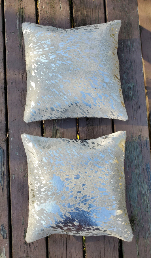 Our new natural cowhide pillow covers are great for sofa set or living room