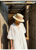 Summer Dresses For Women White Cotton Midi Dress