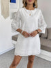 Summer Dresses For Women White Eyelet Mini Dress