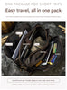 Men leather business briefcase laptop travel bag