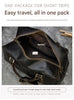 Crazy horse leather men travel duffle bag