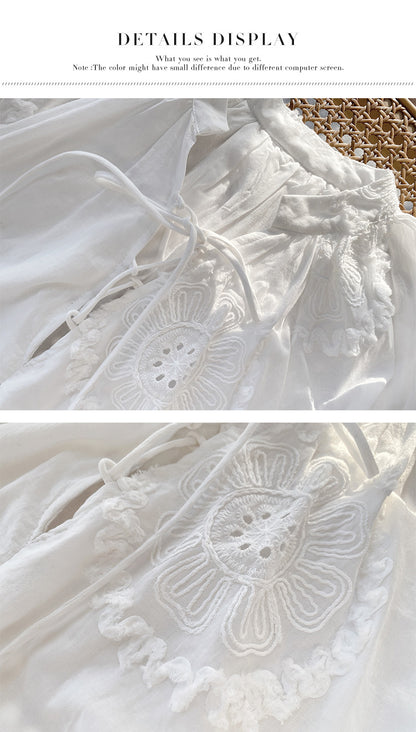 Women Summer Dresses White French Vacation Dress