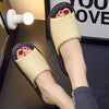 Leather Slippers for Women Cowhide Indoor Soft Sole Non Slip Slides
