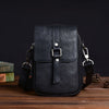 Retro top grain leather crossbody sling bag for daily carry
