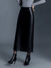 Long Leather Skirt Slim Fit PU Leather Midi Skirt