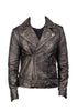Bomber motorcycle jacket in real leather, this men’s moto jacket leather design delivers biker bomber style with comfort for daily wear