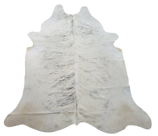The timeless beauty of this grey light brindle cowhide rug can integrate into a variety of design styles and decors. Pretty large cowhide rug, just as pictured and described. Great large accent piece for any home.
