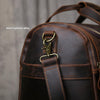 Mens crazy horse leather travel duffle bag