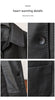 Leather jacket women black lambskin coat