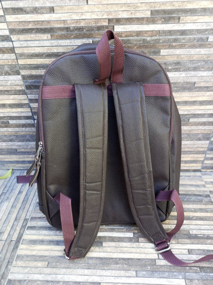Mini Cowhide Backpack – Real Leather Brown Cowhide Bag