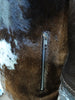 cowhide jacket women brown white hair on cow hide jacket