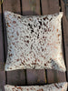 New Metallic Cow hide Cushion Covers 16 X 16 Inches