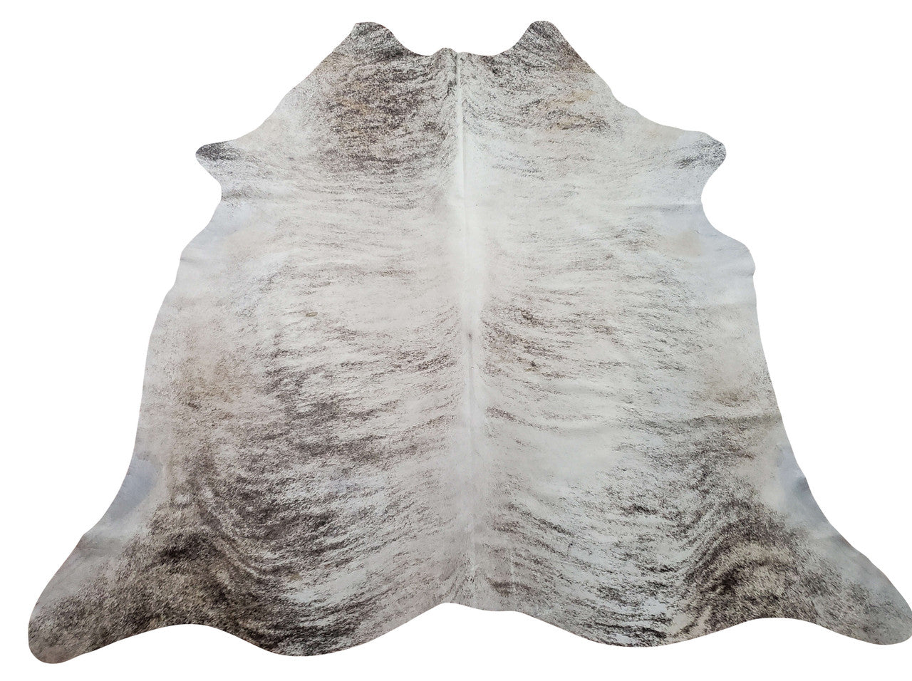 This brindle cowhide rug is softer and smooth than what anyone can envision and the gray hues are incredibly intricate, natural, real, and ideal for any room.
