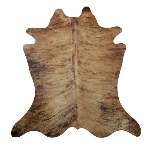 This extra small cowhide rug is ideal. Soft, smooth and genuine adds texture and interest to any room, the colors and markings are so unique.