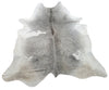 Cowhide Rug Gray White 6.5ft x 6.1ft