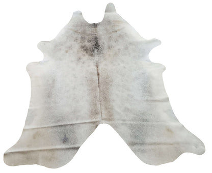 This cowhide rug is beautiful, grey is vibrant, the shape is fun and pets love these, it will look fantastic in any living room space or modern farmhouse. 
