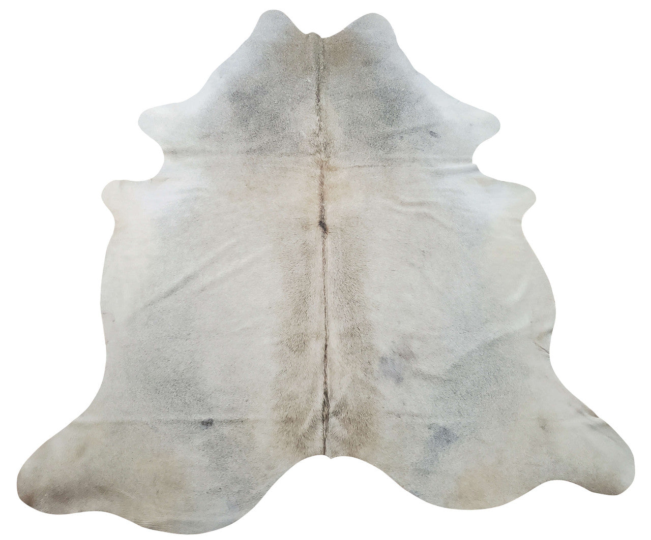 A natural grey cow skin rug that's beautiful for your southwestern home, it is genuine, real and free shipping all over Canada.
